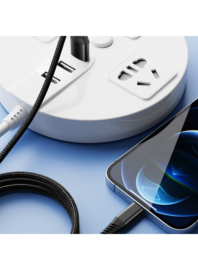 Mobile Charging Cable USB to C Type, Nylon Braided Sync, Charge and Data Transfer Wire, Compatible with Smartphones, Tablets, Power Banks (Comes in Assorted Colors and size)