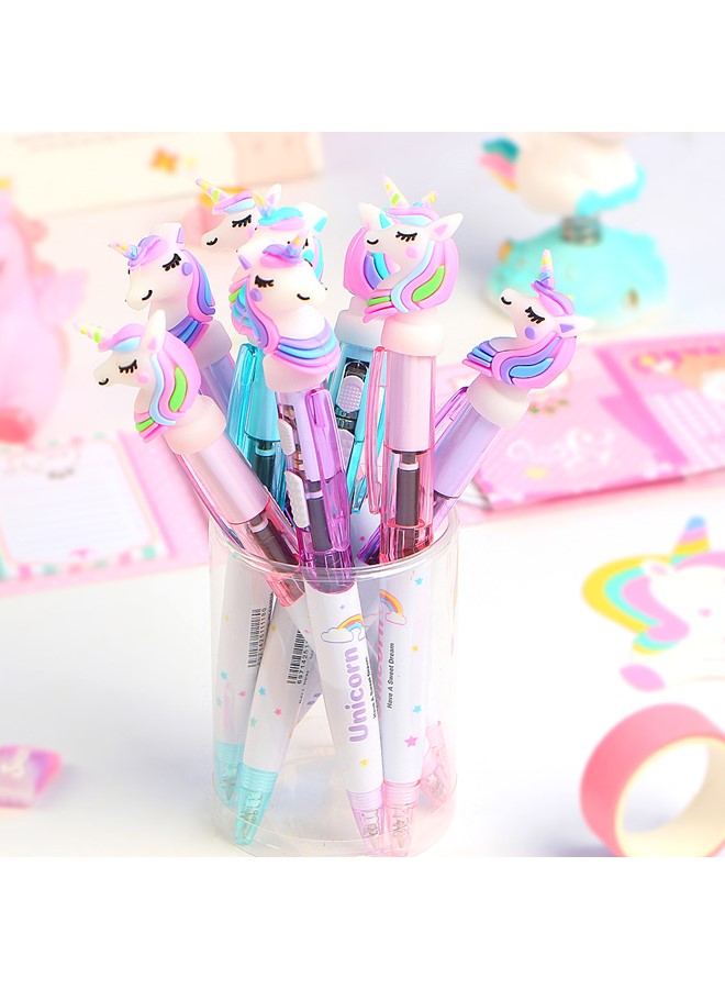Unicorn Light Pen for Kids – Cute LED Ballpoint Pen for Girls, School Stationery Gift, Multicolor Unicorn Pens with Smooth Ink, Fun Writing Toy for Birthday, Party Favor, Return Gift