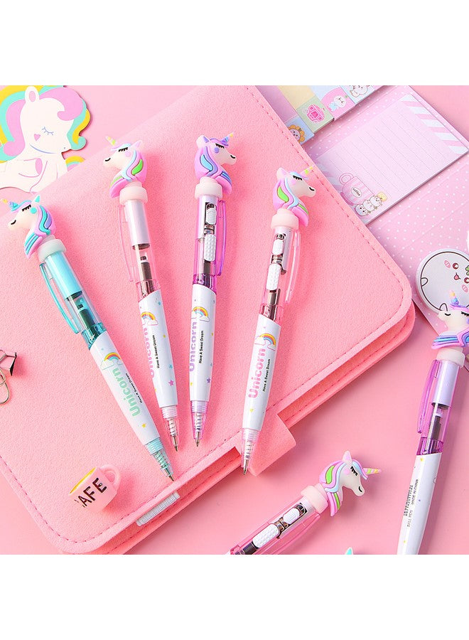 Unicorn Light Pen for Kids – Cute LED Ballpoint Pen for Girls, School Stationery Gift, Multicolor Unicorn Pens with Smooth Ink, Fun Writing Toy for Birthday, Party Favor, Return Gift