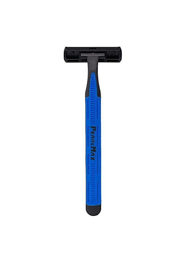 PearlMax Twin Blade Razors Smooth Shave with Aloe Vera Disposable Razors for Comfort and Precision Shaving 16 Pieces
