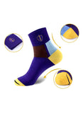 Men’s Colorful Athletic Socks for Running Training and Everyday Comfort Moisture Wicking Cotton Blend Breathable and Durable Socks Assorted Colors