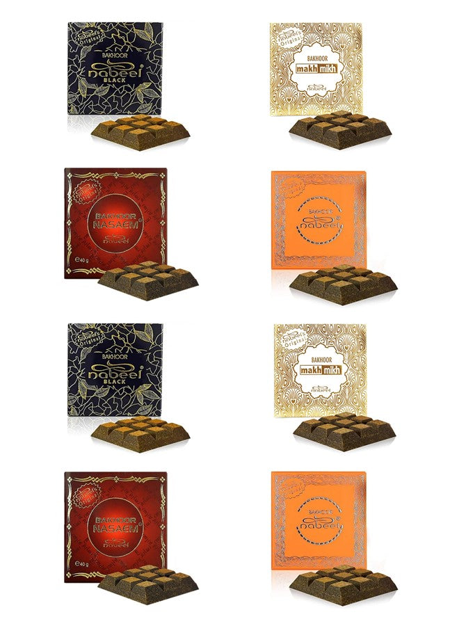 Nabeel Ultimate Incense Bakhoor Collection Nasaem, Black, Makh Mikh and Touch Me