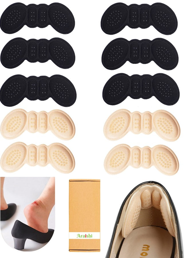 Women Insoles for Shoes High Heels Size Adjust Adhesive Heel Liner Protector Grips Pain Relief Butterfly Shape Foot Care Inserts