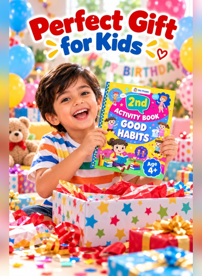 We Happy 2nd Good Habits Activity Book - perfect gift for kids