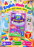 We Happy 3rd Activity Book English for Kids Age 5+ – Phonics, Letter Hunt, Spelling, Beginning Sounds & Word Puzzles