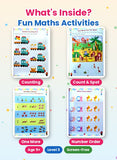 Inside pages of We Happy 3rd Maths Activity Book - counting, count and spot, one more, number order