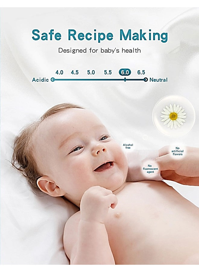 Baby Wipes Cleansing Wet Towels Soft and Gentle, Alcohol Free and Perfect for Sensitive Skin - 80 Pieces Each Pack