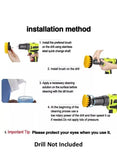 Pack Of 4 We Happy Drill Brush Cleaning Set – Bathroom, Kitchen & Car Scrubbers