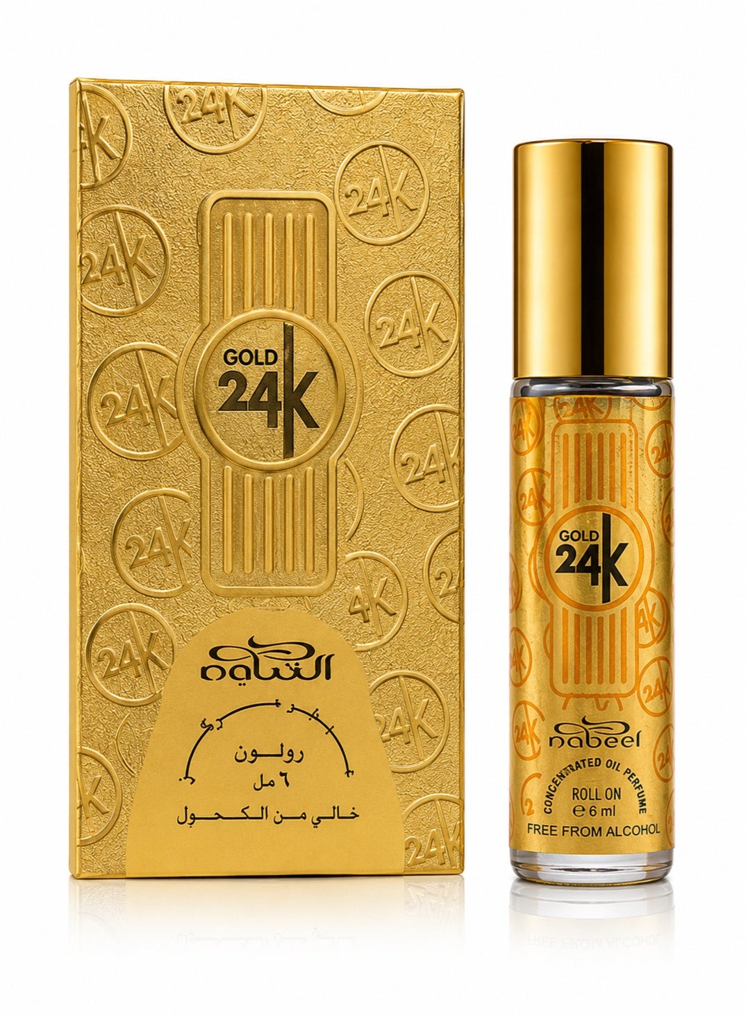 Nabeel Gold 24K Alcohol-Free Roll-On Perfume Oil 6ml - 2 Pack - photo 4