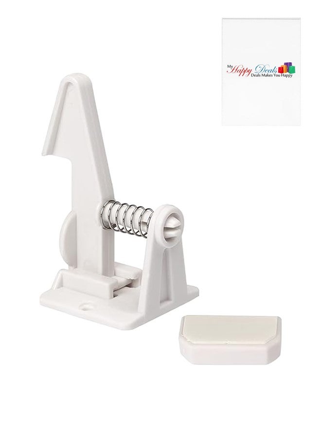 We Happy Child Safety Cabinet Locks Heavy Duty Spring-Loaded Baby Proof Latch for Cabinets Drawers Appliances Easy Install with Adhesive Durable Invisible Design Horse White