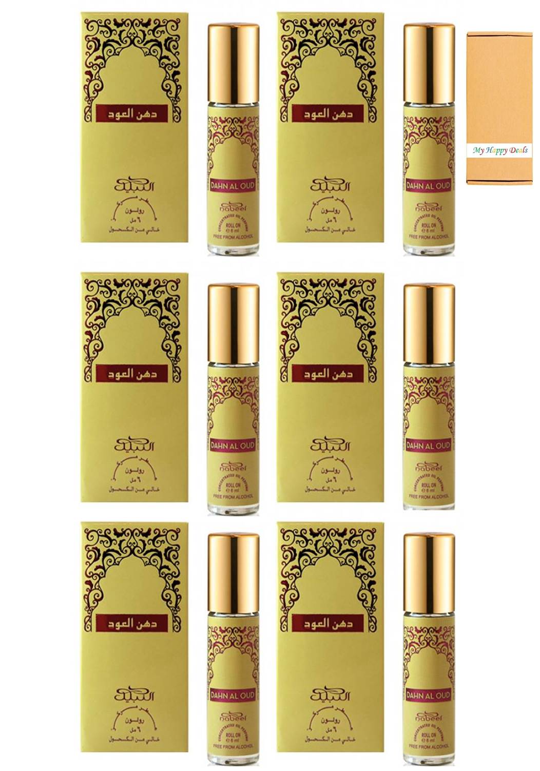 Nabeel Dahn Al Oud Alchohol Free Roll On Oil Perfume 6ML