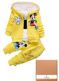 We Happy Mouse 3pcs Hooded Jacket T-shirt Pant Boys Girls Fancy Costume Dress