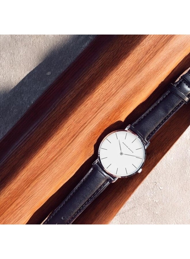 Hannah Martin classic leather strap couple watch set - photo 7