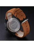 CURREN Mens Quartz Analog Wrist Watch 8139 Waterproof Leather Strap Chronograph Sports Casual Business Gift Watch