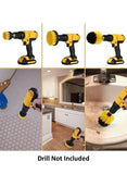 Pack Of 4 We Happy Drill Brush Cleaning Set – Bathroom, Kitchen & Car Scrubbers