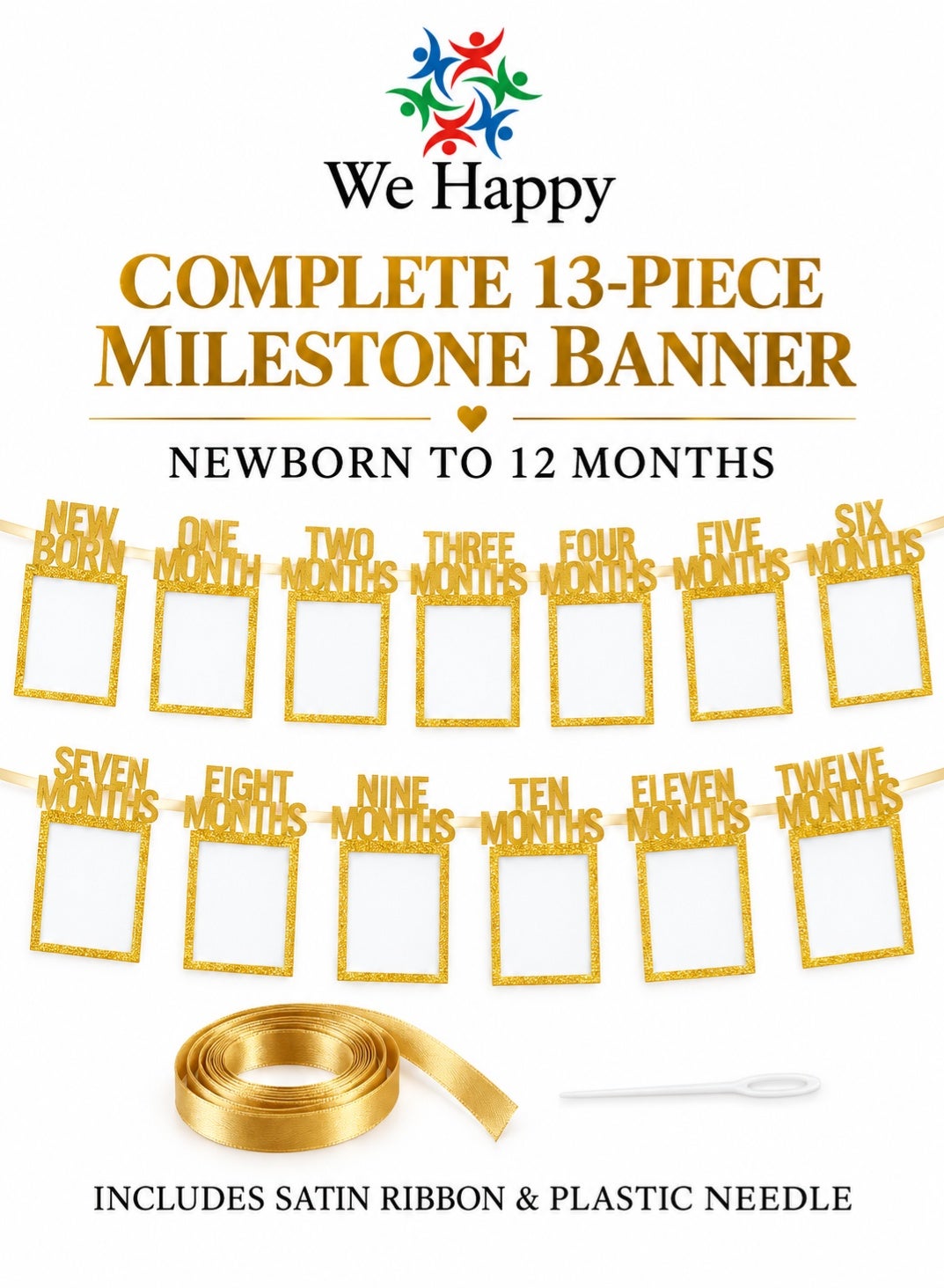 Golden newborn to 12 months baby photo banner - photo 7