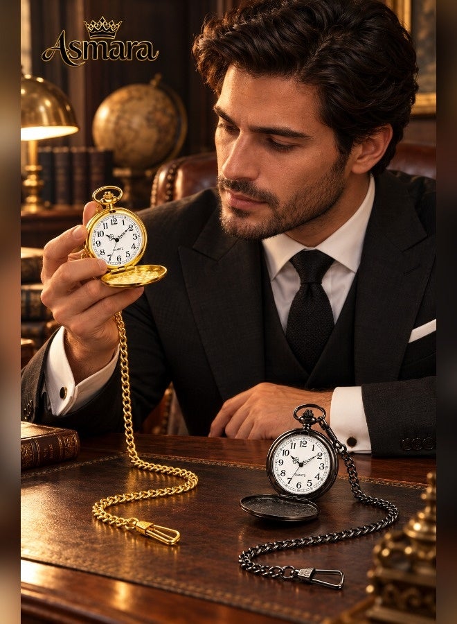 Asmara pocket watch size 45 mm 30 cm chain