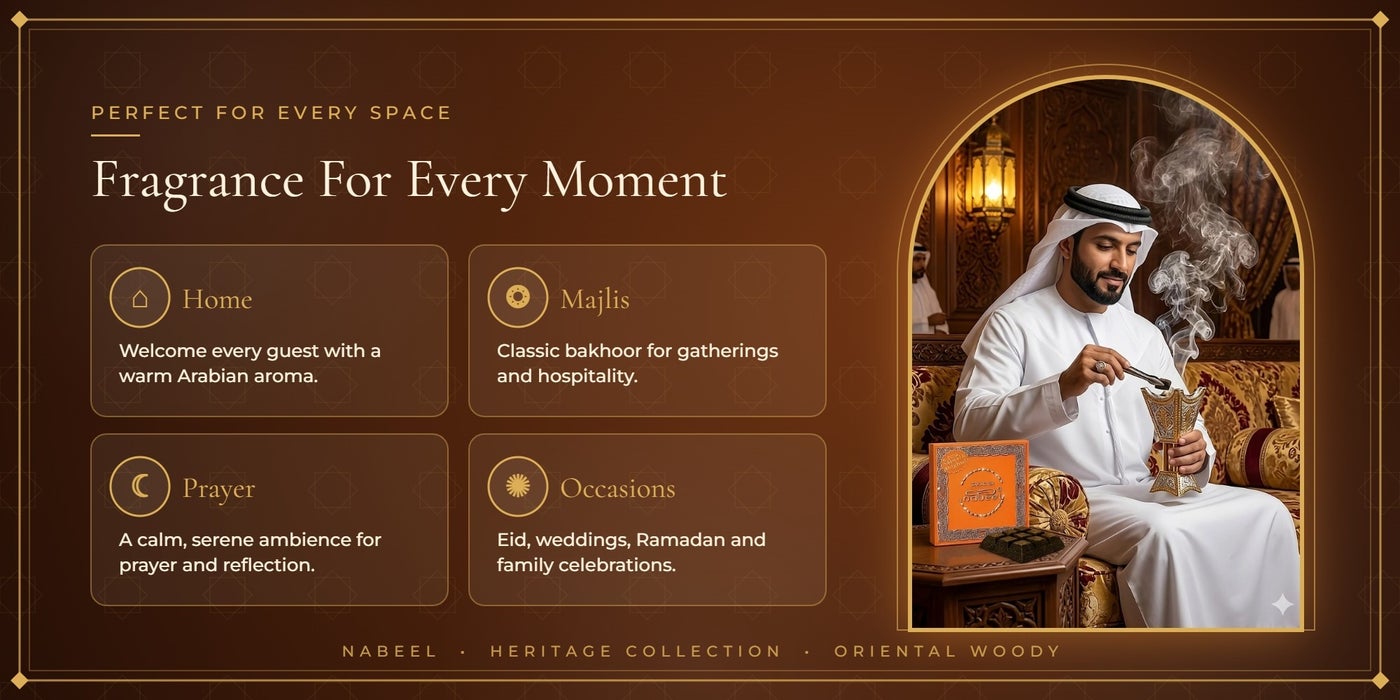 Nabeel Bakhoor for home, majlis, prayer and special occasions