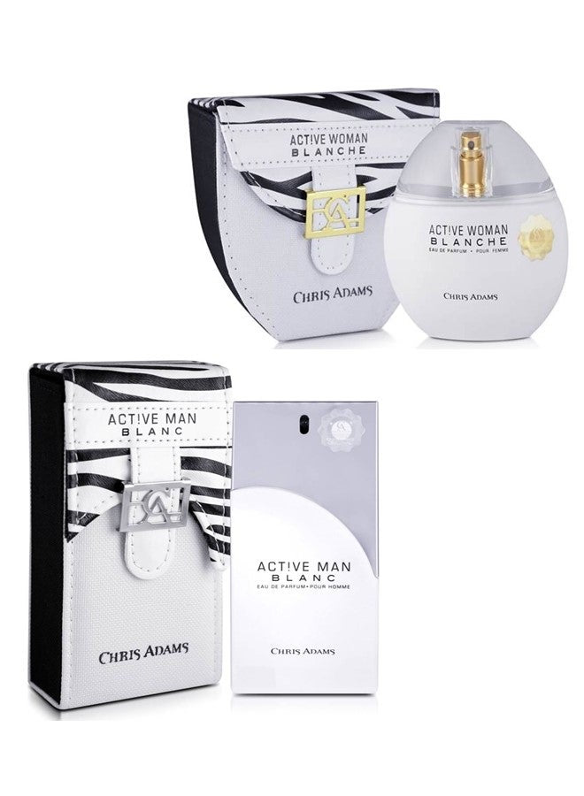 Chris Adams Active Blanche EDP Couple Combo 100ml + 80ml