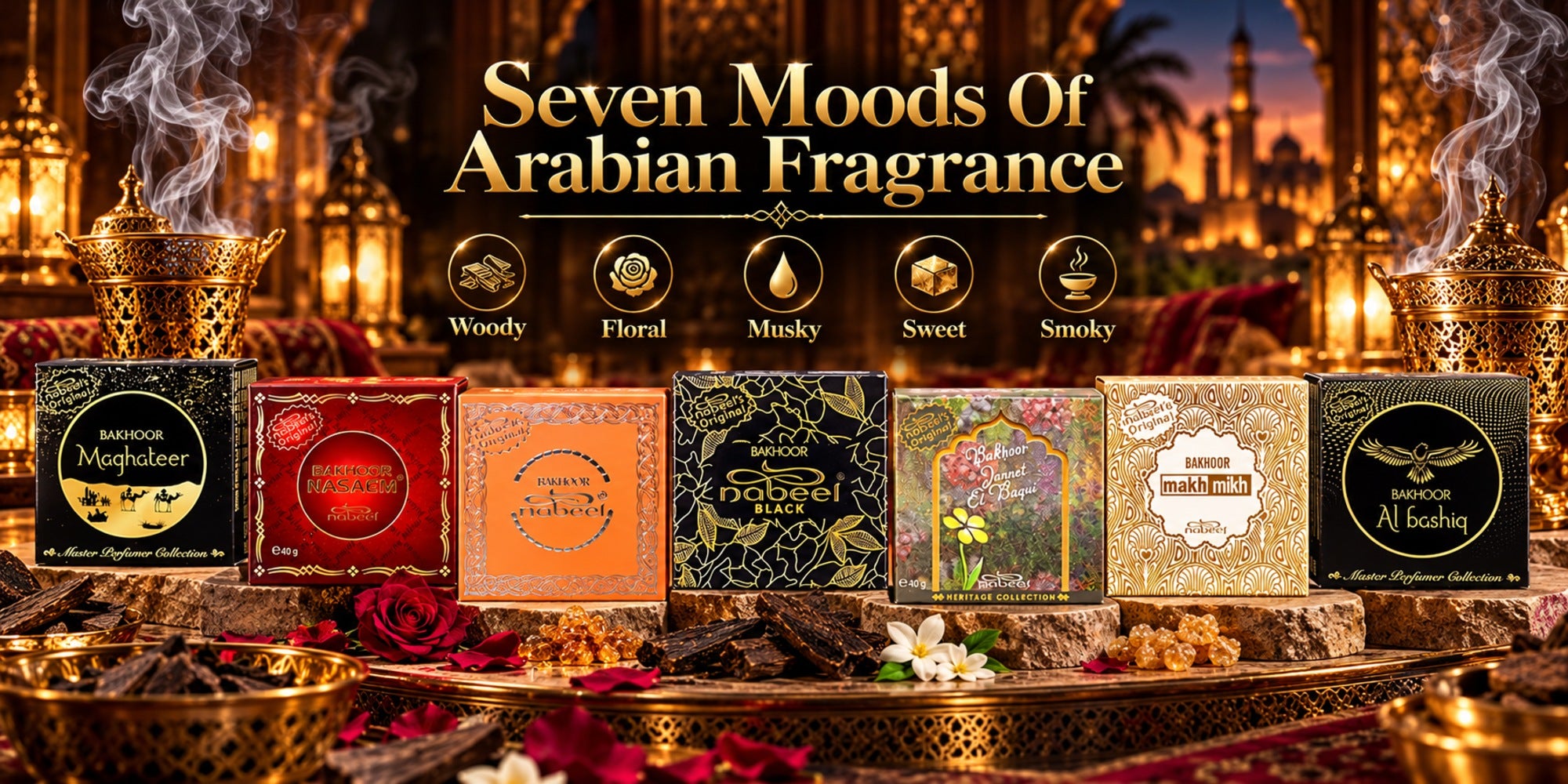 7 luxurious scents, seven moods