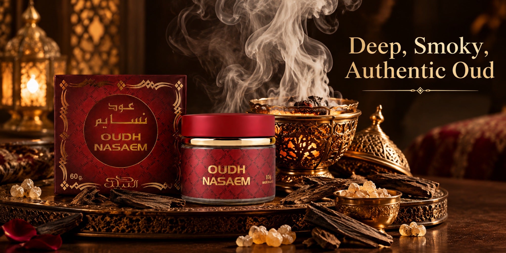 Deep, smoky, authentic oud