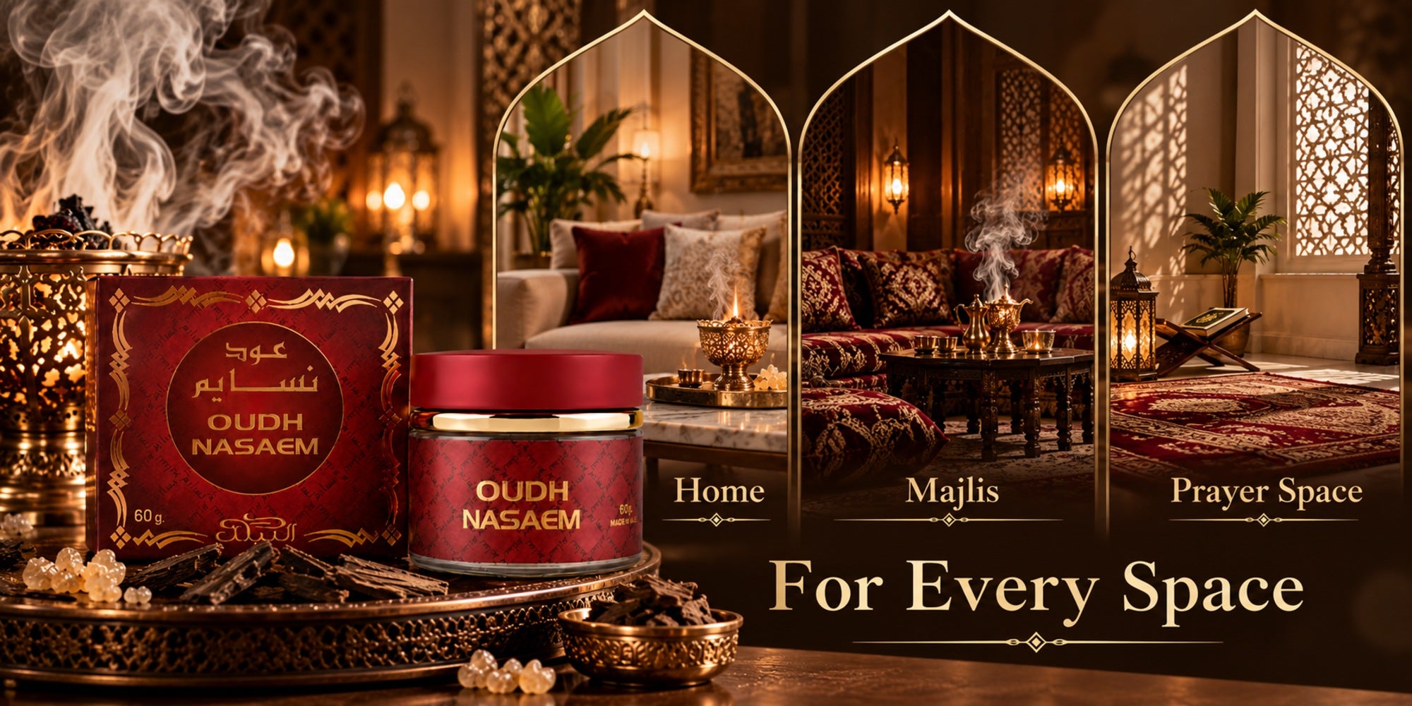 Oudh Nasaem for home, majlis and prayer space