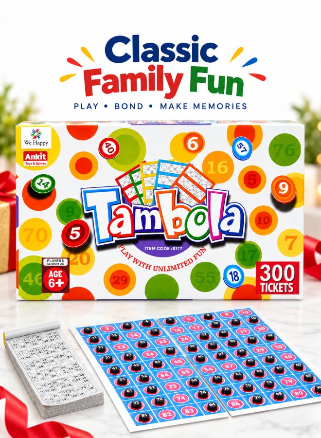 We Happy Tambola Housie Game 300 Tickets
