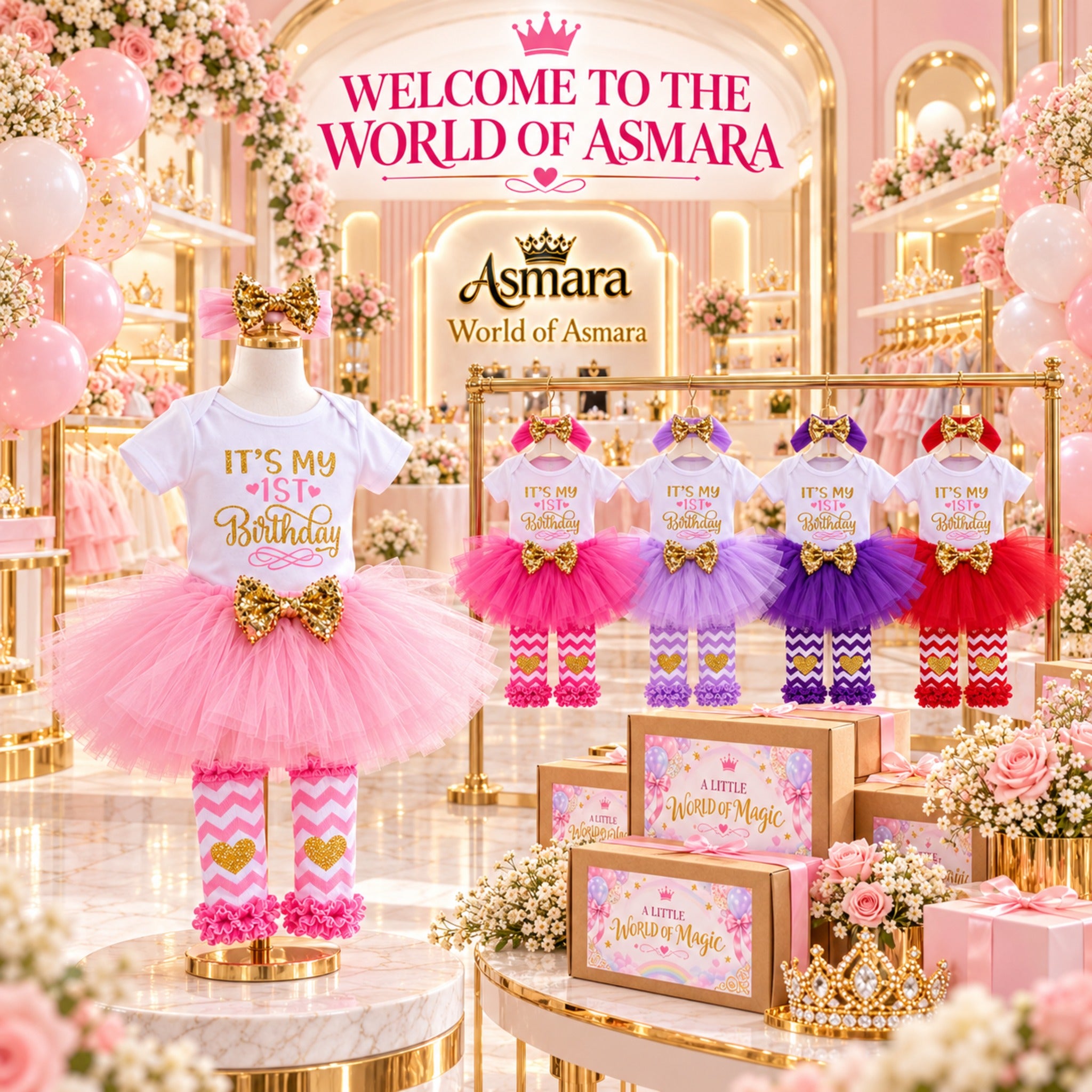 World of Asmara birthday boutique display