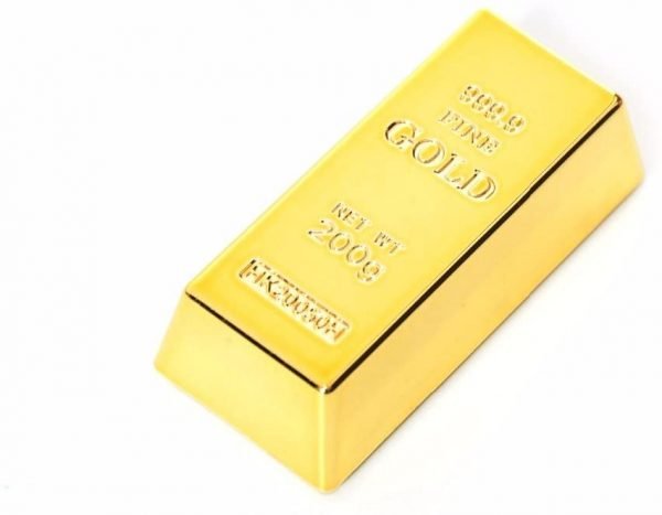 6 Pcs Set Gold Bricks Shape Magnet
