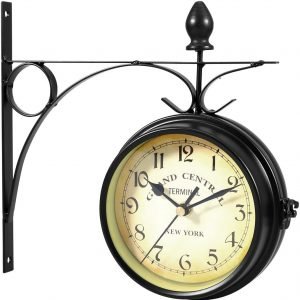 European style Double sided Wall Clock