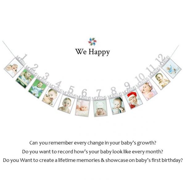 Birthday Frame Banner-Silver