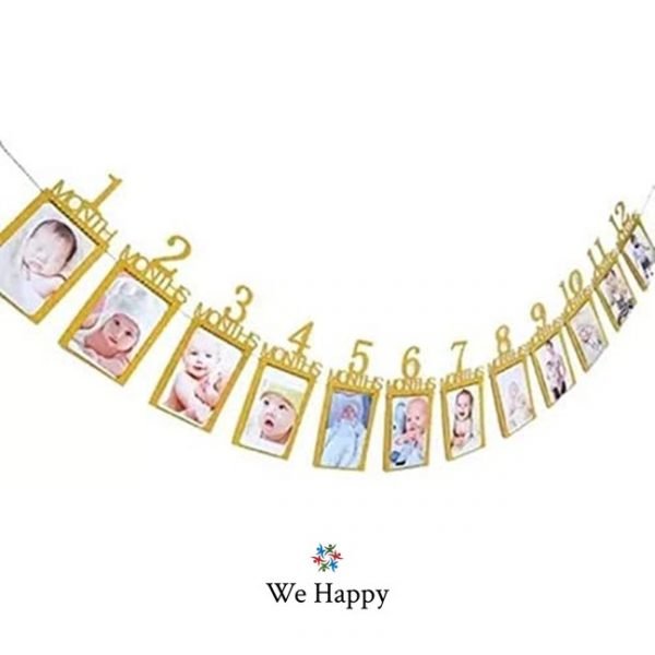 Birthday Frame Banner-Gold