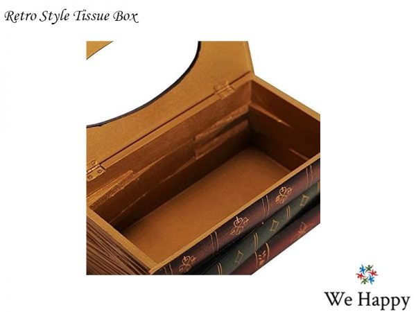 Retro Style Book Shape Tissue Box