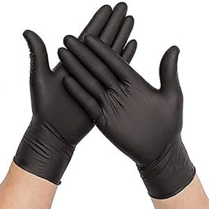 Powder Free Latex Vinyl Deposable Gloves Glove 100 Pcs Small Medium Large safety Blue Black White Clear 1