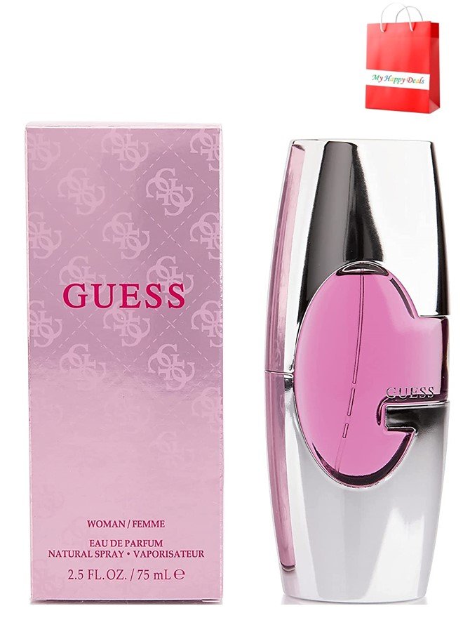 GUESS Woman Eau de Parfum is a floral fruity fragrance that embodies the spirit of the brand. It was inspired by the iconic and fun Guess Girl.